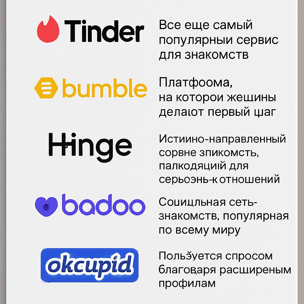 ТОП 5 сайтов знакомств в мире в 2025 году . Короткие итоги и последний совет